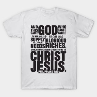 Philippians 4:19 T-Shirt